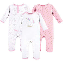 Hudson Baby® 3-Pack Magical Unicorn Union Suits in Pink