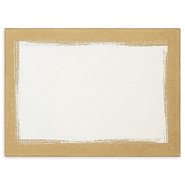 Villeroy &amp; Boch Metallic Brushstroke Placemats in Ivory (Set of 4). View a larger version of this product image.