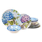 Alternate image 0 for Certified International Hydrangea Garden Melamine 12-Piece Dinnerware Set