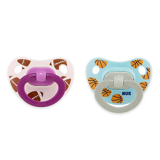 Alternate image 1 for NUK® Sports Girl 2-Pack Sports Orthdontic Pacifiers