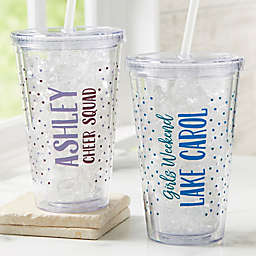 Any Message Personalized Acrylic Insulated Tumbler