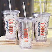 Bridesmaid On The Go Personalized Acrylic Insulated Tumbler