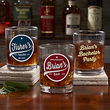 Brewing Co. Personalized Printed Whiskey Glass. View a larger version of this product image.