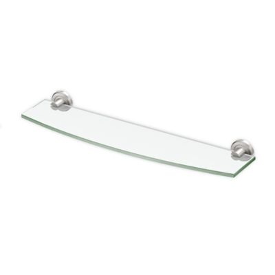Gatco&reg; Latitude II Minimalist Glass Shelf