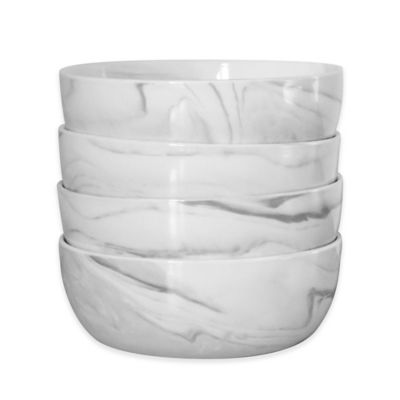 Artisanal Kitchen Supply&reg; Coupe Marbleized Cereal Bowls (Set of 4)