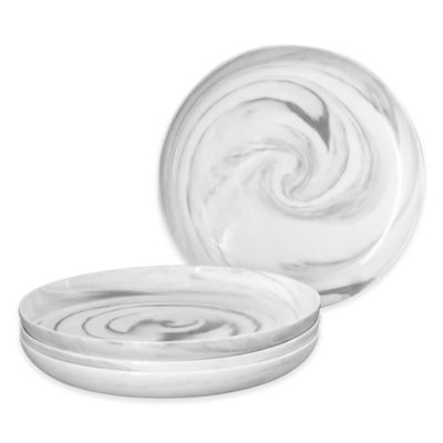 Artisanal Kitchen Supply® Coupe Marbleized Salad Plates (Set of 4)