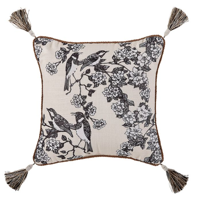 Croscill Philomena 16 Inch Fashion Throw Pillow In Beige Bed
