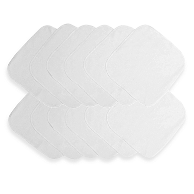 Neat Solutions&reg; 12-Pack Solid White Washcloth Set. View a larger version of this product image.