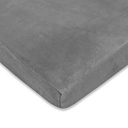 TL Care® Heavenly Soft Chenille Fitted Crib Sheet in Steel Grey