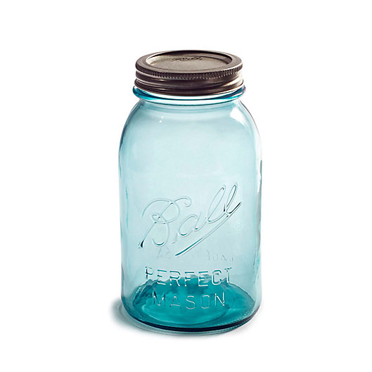 Alternate image 1 for Ball® Collectors Edition Vintage Regular Mouth 32 oz. Mason Jars in Aqua (Set of 4)