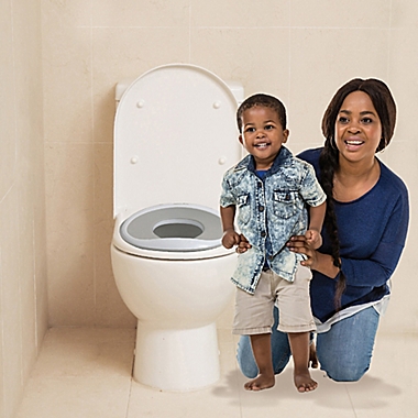 Dreambaby&reg; EZY-Toilet Trainer in Grey. View a larger version of this product image.