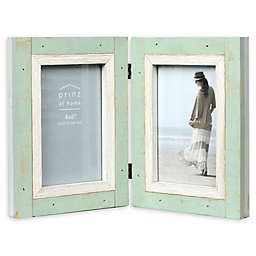 Prinz Shoreline 2-Photo 4-Inch x 6-Inch Hinged Picture Frame