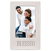 Malden&reg; 4-Inch x 6-Inch Blessed Picture Frame in White
