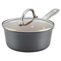 Ayesha Curry™ Hard Anodized Aluminum Covered Saucepan in Charcoal Grey