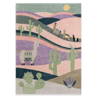 llama rug nursery