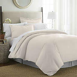 Pointehaven 525-Thread-Count King/California King Duvet Cover Set in Ivory Pearl
