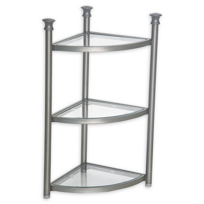 .ORG 3-Tier Bathroom Corner Shelf Tower | Bed Bath & Beyond