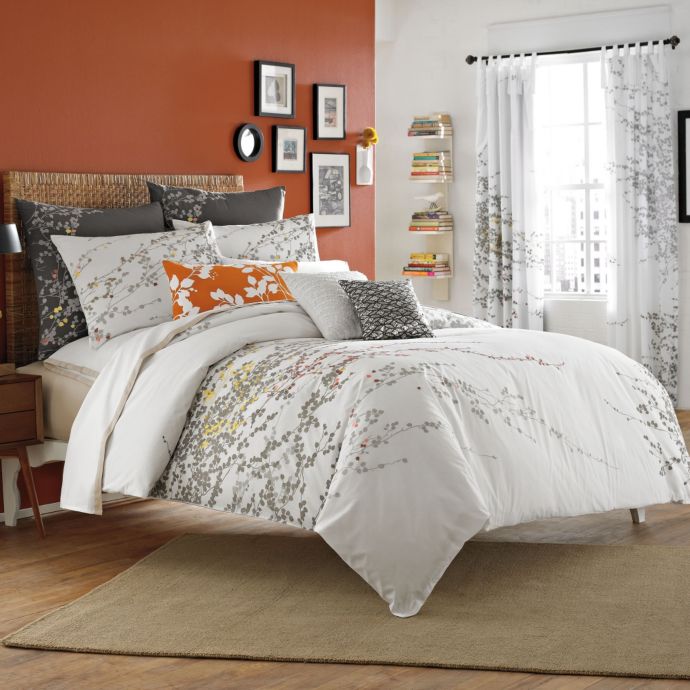 Kas Penny Full Queen Duvet Cover In White Coral Bed Bath Beyond