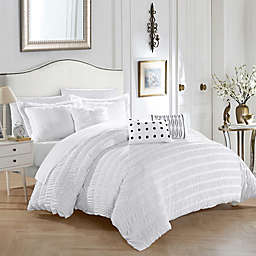Chic Home Daza 10-Piece Queen Comforter Set in White