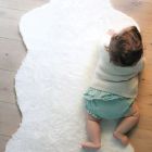 Alternate image 1 for Levtex Baby&reg; Heritage Faux Fur Throw in Cream