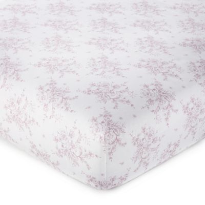 lilac crib sheet