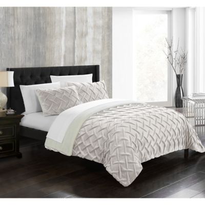 Chic Home Thirsa 7-Piece King Comforter Set in Beige