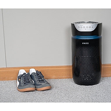 HoMedics&reg; TotalClean APT20 5-in-1 Tower Air Purifier in Black. View a larger version of this product image.