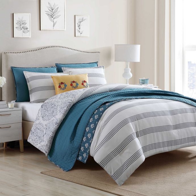 Jenavive 7 Piece Reversible Comforter Set Bed Bath Beyond