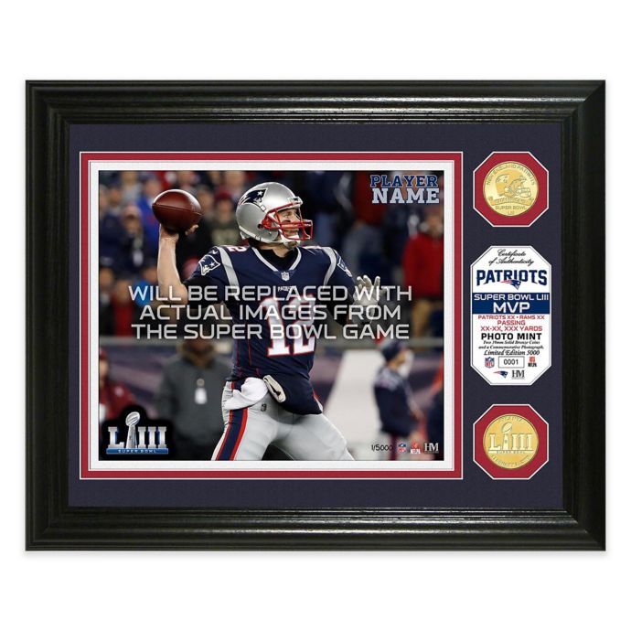NFL New England Patriots Super Bowl LIII MVP Bronze Coin Photo Mint ...