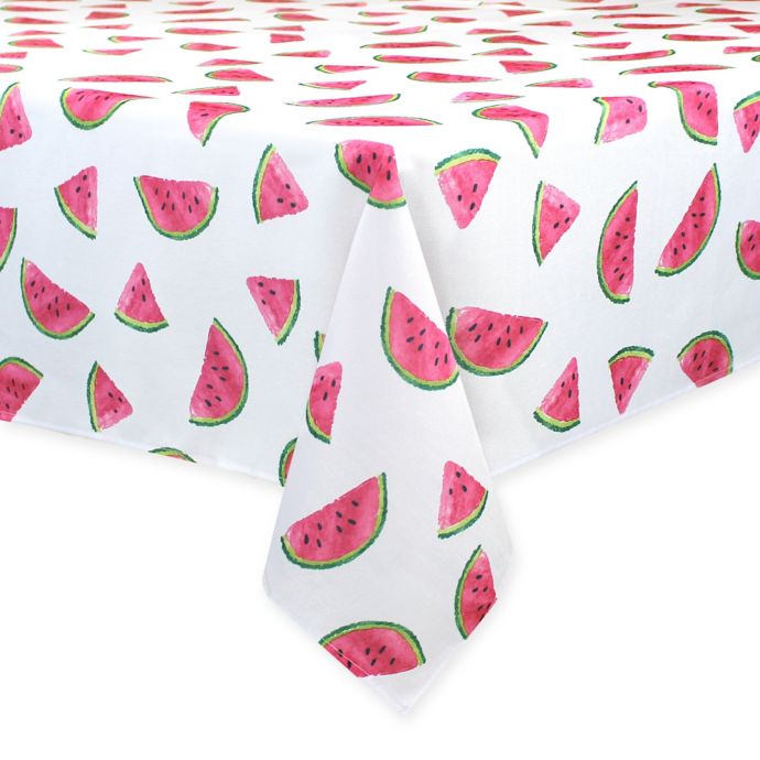 Colordrift Fresh Watermelon Indoor/Outdoor Tablecloth Bed Bath and