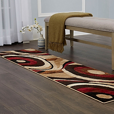 Home Dynamix Tribeca 1-Foot 9-Inch x 7-Foot 2-Inch Runner in Brown/Red. View a larger version of this product image.