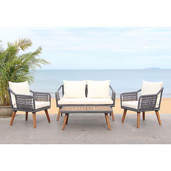 Safavieh Raldin Rope 4-Piece Conversational Living Set ... Safavieh Raldin Rope 4-Piece Conversational Living Set ... on Safavieh Raldin id=12737