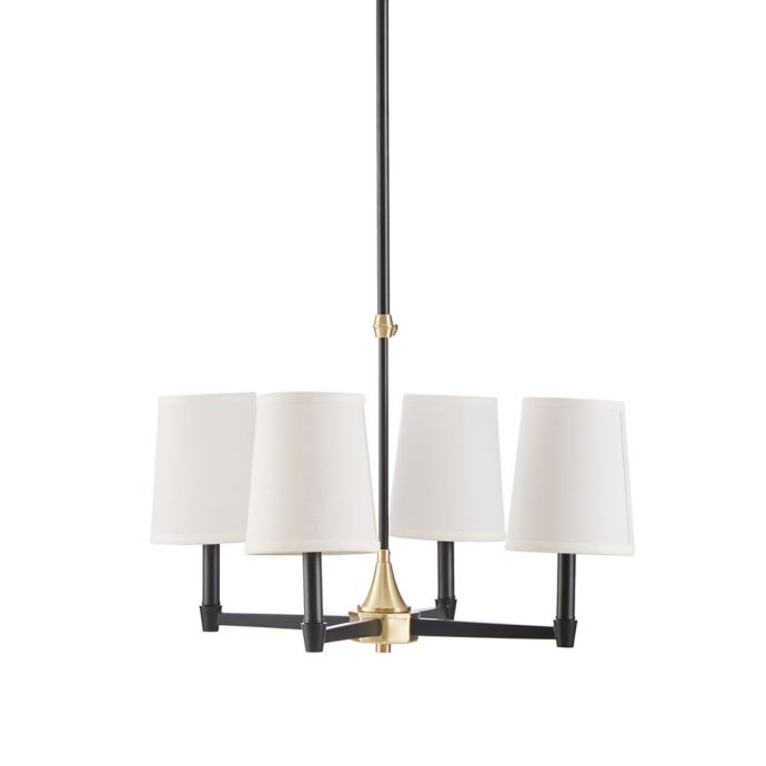 Hampton Hill Clark 4 Light Chandelier In Gold Black Bed Bath And Beyond Canada