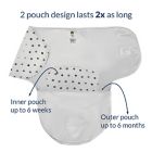 Alternate image 2 for Nested Bean Size 0-6M Zen Classic&trade; Swaddle in Grey