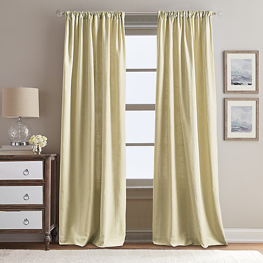 Alternate image 1 for Peri Home Eastman 108-Inch Rod Pocket Window Curtain Panel in Gold (Single)