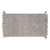 French Connection Arta Beaded 17&quot; x 24&quot; Bath Rug in Dove Grey
