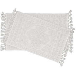 French Connection Nellore Bath Rug Set in White (Set of 2)