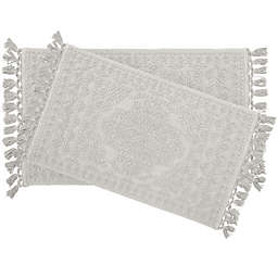 French Connection Nellore Bath Rug Set in Light Grey (Set of 2)