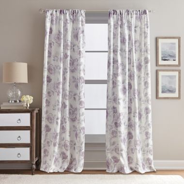 Rose Garden Rod Pocket Window Curtain Panel. View a larger version of this product image.