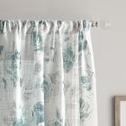 Alternate image 1 for Rose Garden Print 95-Inch Rod Pocket Window Curtain Panel in Aqua (Single)