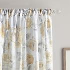 Alternate image 1 for Rose Garden Print 108-Inch Rod Pocket Window Curtain Panel in Butter (Single)