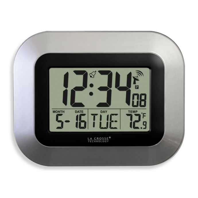 La Crosse Technology Atomic Clock with Temperature | Bed Bath & Beyond