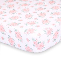 The Peanutshell™ Farmhouse Floral Fitted Crib Sheet