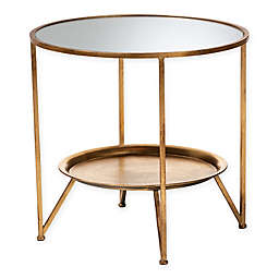 Baxton Studio Lexy Accent Table in Antique Gold