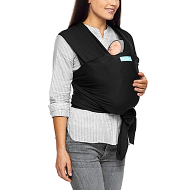 Moby&reg; Wrap Classic Baby Carrier in Black. View a larger version of this product image.