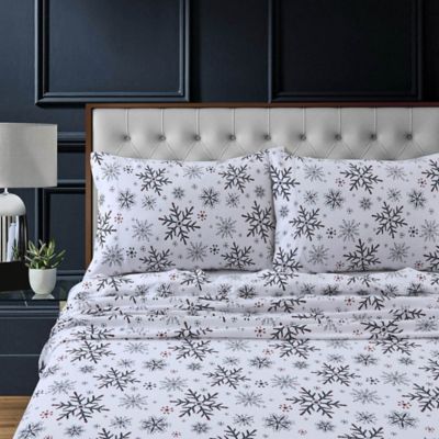 Marwah Corporation Heavyweight 200GSM Cotton Flannel Printed Extra Deep Pocket Sheet Set lit it snow Twin Teen & Dorm Flannel Nature Traditional