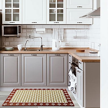 Home Dynamix Calm Step 1&#39;9 x 2&#39;10 Kitchen Mat in Red. View a larger version of this product image.