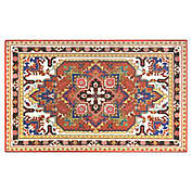 Home Dynamix Calm Step 1&#39;9 x 2&#39;10 Kitchen Mat in Red/Multi
