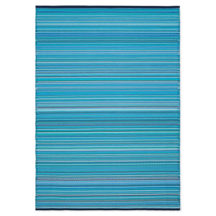 Bali Indoor Outdoor Patio Mat In Blue Bed Bath Beyond