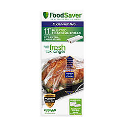 FoodSaver® 2-Roll Pack Expandable Pleated Heat-Seal Rolls